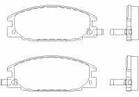 Brake Pad Set, disc brake 2154302 Textar