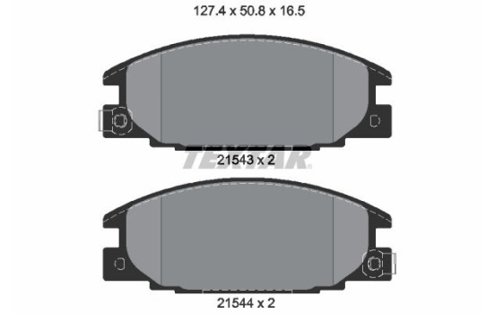 Brake Pad Set, disc brake 2154302 Textar, Image 2
