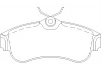 Brake Pad Set, disc brake 2154601 Textar