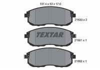 Brake pad set, disc brake 2156101 Textar