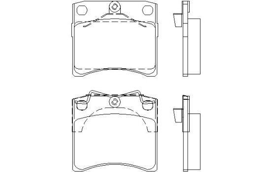 Brake Pad Set, disc brake 2163501 Textar