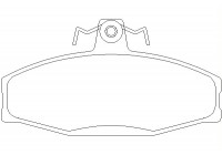 Brake Pad Set, disc brake 2166201 Textar