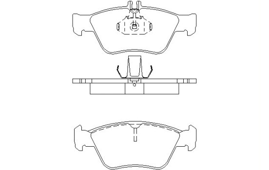 Brake Pad Set, disc brake 2166404 Textar