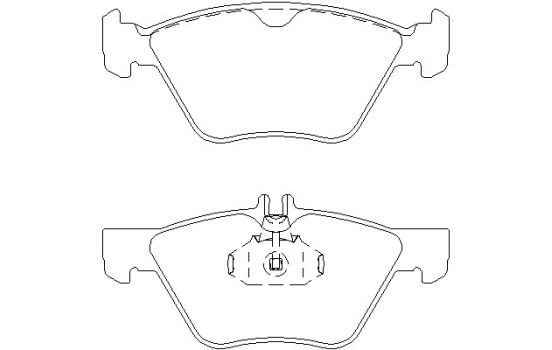 Brake Pad Set, disc brake 2167001 Textar