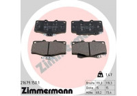 Brake Pad Set, disc brake 21679.150.1 Zimmermann