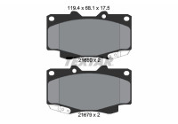 Brake Pad Set, disc brake 2168003 Textar