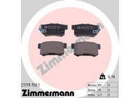 Brake Pad Set, disc brake 21719.150.1 Zimmermann