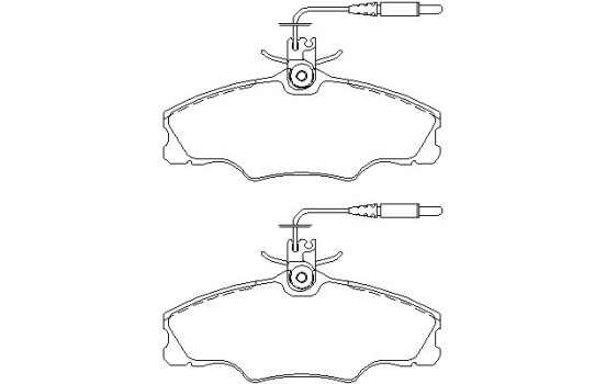 Brake Pad Set, disc brake 2172402 Textar