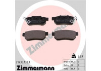 Brake Pad Set, disc brake 21738.130.1 Zimmermann