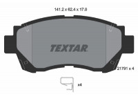 Brake Pad Set, disc brake 2179101 Textar