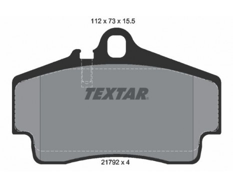 Brake Pad Set, disc brake 2179203 Textar, Image 2
