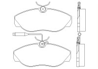 Brake Pad Set, disc brake 2179701 Textar