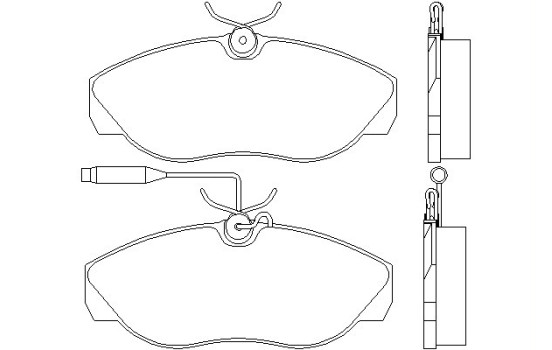 Brake Pad Set, disc brake 2179701 Textar