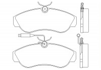 Brake Pad Set, disc brake 2179901 Textar