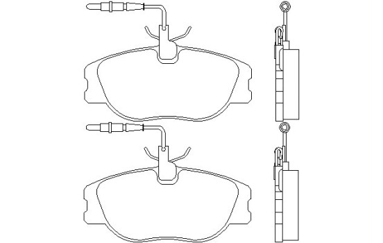 Brake Pad Set, disc brake 2180101 Textar