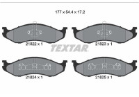 Brake pad set, disc brake 2182202 Textar