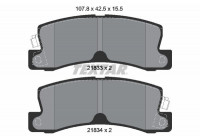 Brake Pad Set, disc brake 2183301 Textar