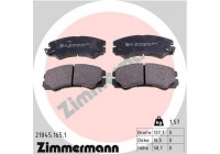 Brake Pad Set, disc brake 21845.165.1 Zimmermann