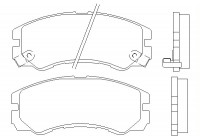 Brake Pad Set, disc brake 2184501 Textar