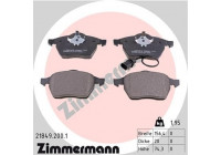 Brake Pad Set, disc brake 21849.200.1 Zimmermann