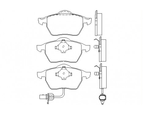 Brake Pad Set, disc brake 2184903 Textar