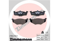 Brake Pad Set, disc brake 21866.150.1 Zimmermann