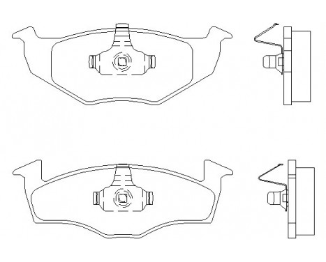 Brake Pad Set, disc brake 2186601 Textar