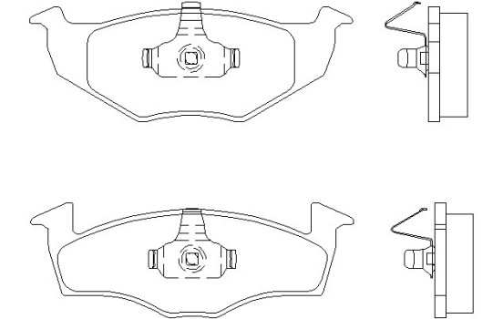 Brake Pad Set, disc brake 2186601 Textar