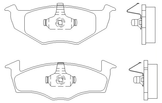 Brake Pad Set, disc brake 2186602 Textar