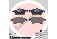 Brake Pad Set, disc brake 21883.195.1 Zimmermann