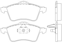 Brake Pad Set, disc brake 2188302 Textar