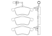 Brake Pad Set, disc brake 2188501 Textar