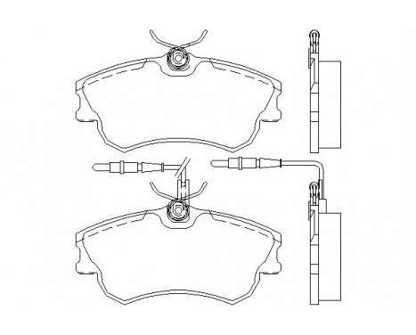 Brake Pad Set, disc brake 2188801 Textar