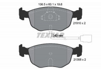 Brake Pad Set, disc brake 2191003 Textar