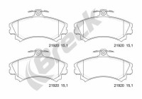 Brake pad set, disc brake 21920 00 701 10 Breck