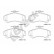 Brake pad set, disc brake 21920 00 701 10 Breck