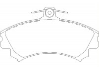 Brake Pad Set, disc brake 2192001 Textar