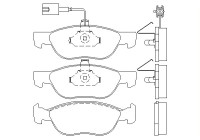 Brake Pad Set, disc brake 2192701 Textar