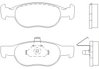 Brake Pad Set, disc brake 2193101 Textar