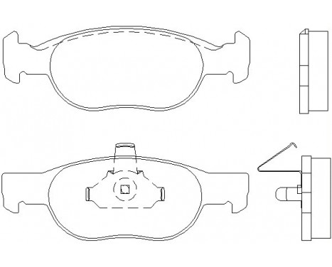 Brake Pad Set, disc brake 2193101 Textar