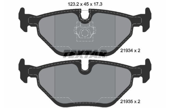 Brake Pad Set, disc brake 2193402 Textar, Image 2