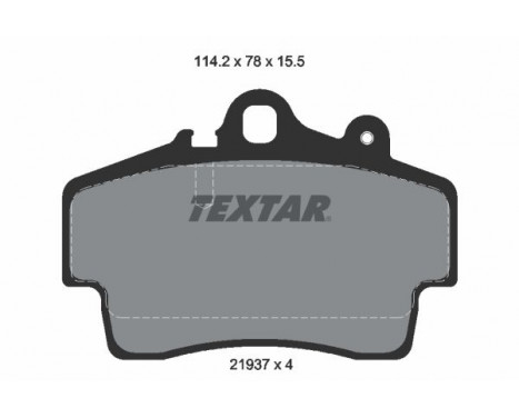 Brake Pad Set, disc brake 2193702 Textar, Image 2