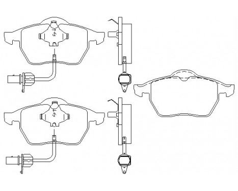 Brake Pad Set, disc brake 2193801 Textar