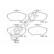 Brake pad set, disc brake 21945 10 701 00 Breck