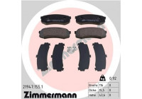 Brake Pad Set, disc brake 21947.155.1 Zimmermann