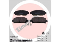 Brake Pad Set, disc brake 21961.160.1 Zimmermann