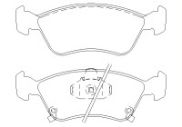 Brake Pad Set, disc brake 2197502 Textar