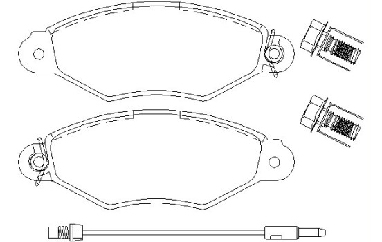 Brake Pad Set, disc brake 2198003 Textar