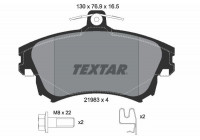 Brake Pad Set, disc brake 2198304 Textar