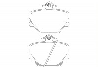 Brake Pad Set, disc brake 2199901 Textar